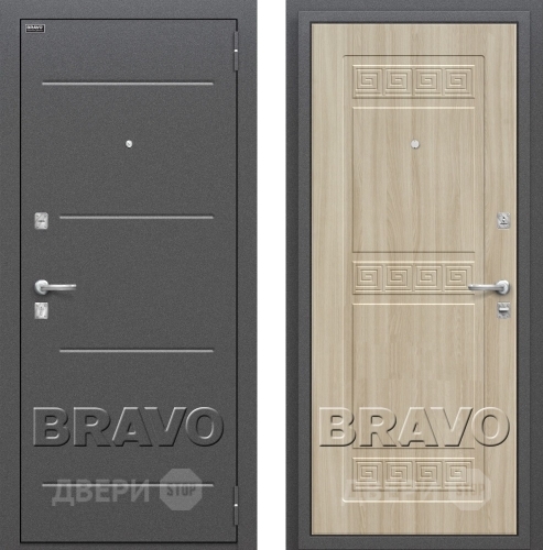 Входная металлическая Дверь Bravo Оптим Трио в Подольск