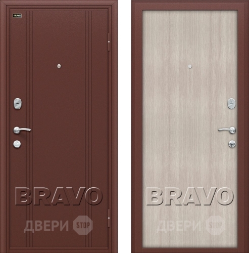 Входная металлическая Дверь Bravo Оптим Door Out 201 Капучино в Подольск