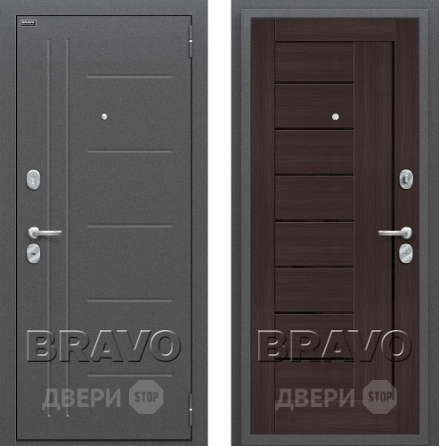 Входная металлическая Дверь Bravo Оптим Проф Венге в Подольск