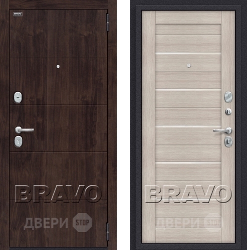 Входная металлическая Дверь Bravo Оптим Прайм Капучино в Подольск