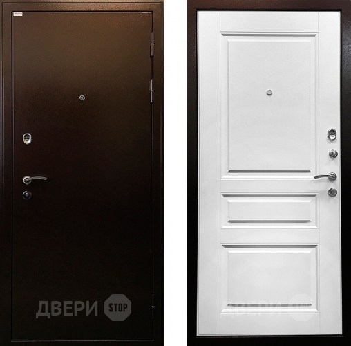 Входная металлическая Дверь Ратибор Статус 3К Белый Ясень в Подольск