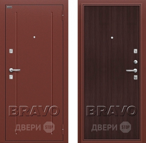 Входная металлическая Дверь Bravo Оптим Норма Wenge Veralinga в Подольск