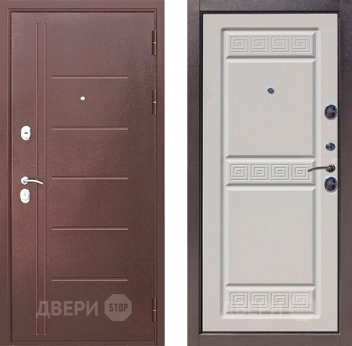 Входная металлическая Дверь Цитадель Троя 10см Антик Белый ясень в Подольск