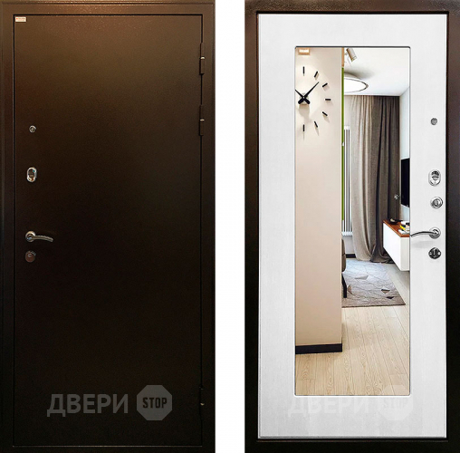 Дверь Ратибор Милан 3К зеркало Белый ясень в Подольск