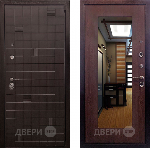 Дверь Ратибор Силуэт зеркало 3К Венге капучино в Подольск