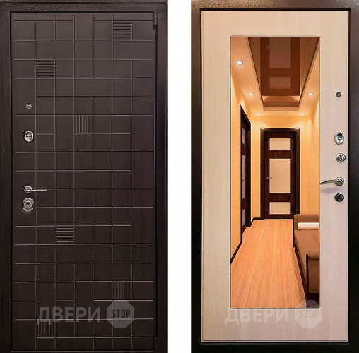 Входная металлическая Дверь Ратибор Силуэт зеркало 3К Экодуб в Подольск