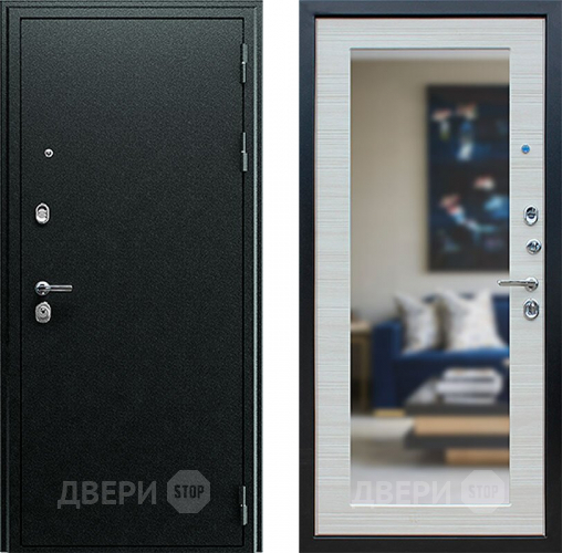 Входная металлическая Дверь Йошкар Next-1 с зеркалом Акация светлая в Подольск