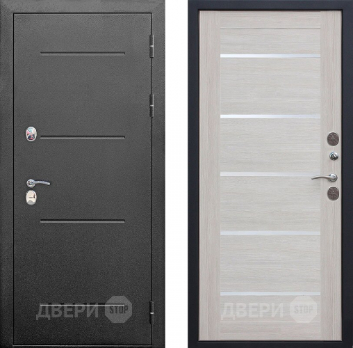 Входная металлическая Дверь Isoterma Серебро/Лиственница беж в Подольск