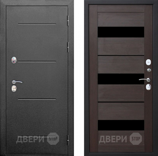 Входная металлическая Дверь Цитадель Isoterma Серебро/Тёмный кипарис  в Подольск