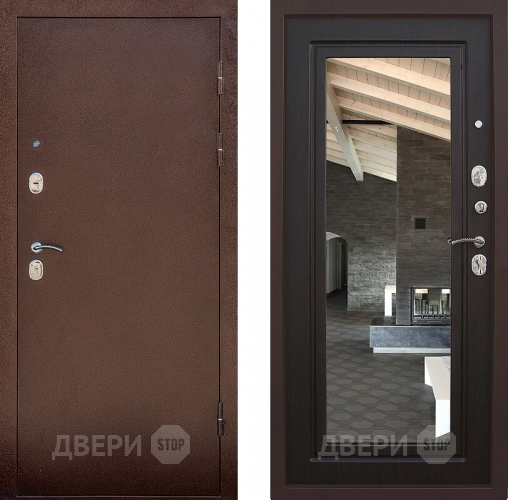 Входная металлическая Дверь Снедо Сити Венге с зеркалом в Подольск