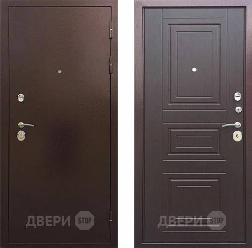 Входная металлическая Дверь Шелтер (SHELTER) Трио Орех премиум в Подольск