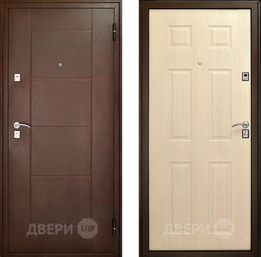 Входная металлическая Дверь Форпост Модель 73 Беленый дуб в Подольск