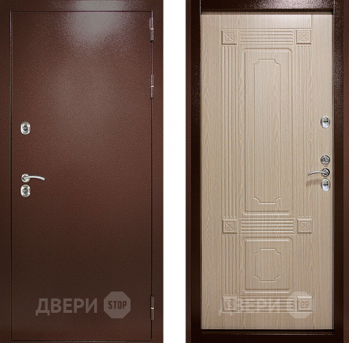 Входная металлическая Дверь (Дверной Континент) Термаль Ультра Беленый дуб в Подольск