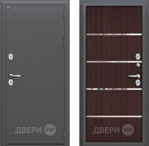 Входная металлическая Дверь Bravo Оптим Термо 204 Wenge Veralinga в Подольск