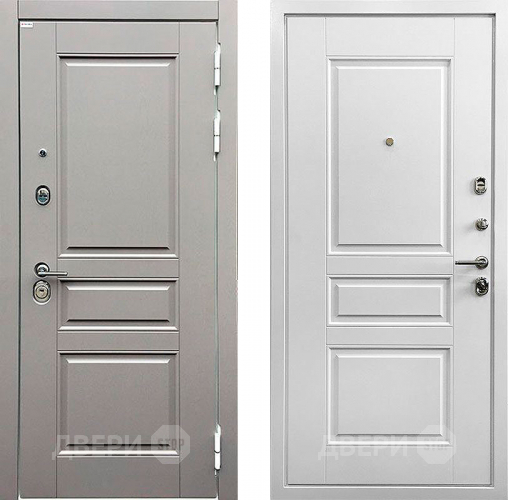 Входная металлическая Дверь Ратибор Лондон 3К Грей софт/Белый софт в Подольск