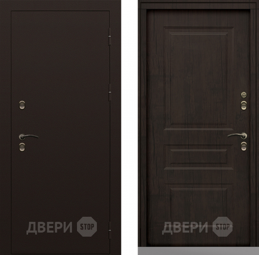 Входная металлическая Дверь Сибирь Термо-Стандарт тиковое дерево в Подольск
