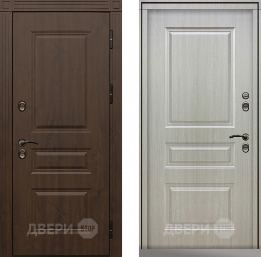 Входная металлическая Дверь Сибирь Термо-Премиум лиственница белая в Подольск