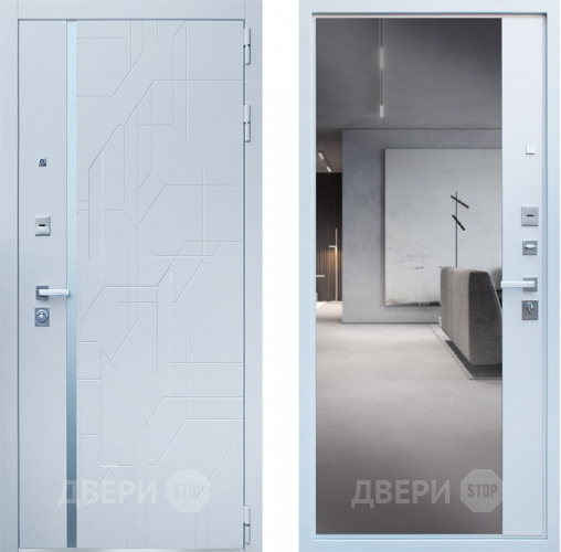 Входная металлическая Дверь Йошкар Эверест с зеркалом в Подольск
