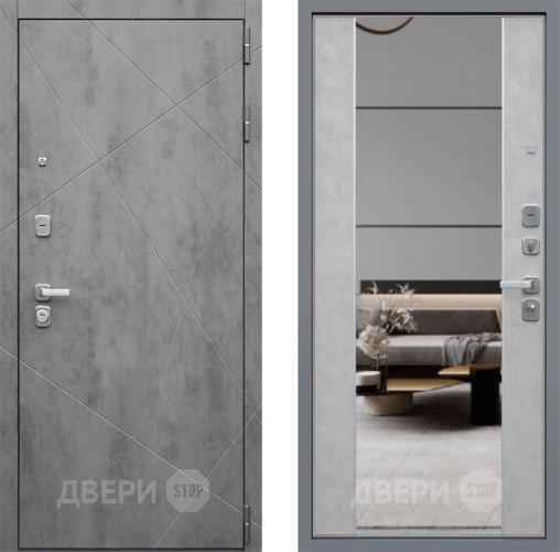 Дверь Йошкар Дуэт-Б с зеркалом  в Подольск