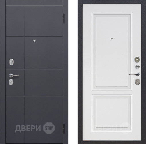 Входная металлическая Дверь Цитадель Гарда 2 МДФ Велюр Белый Софт в Подольск