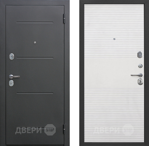 Входная металлическая Дверь Цитадель Гарда 7,5 см Серебро Белый Ясень в Подольск
