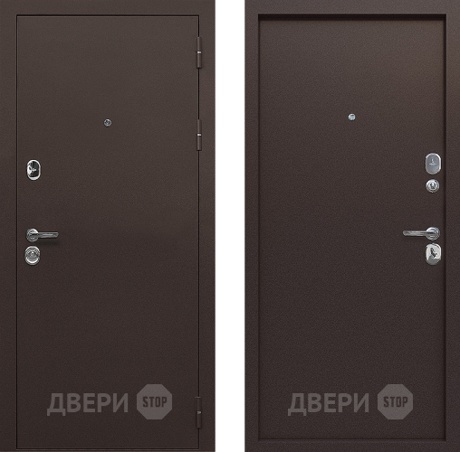 Входная металлическая Дверь Цитадель 9см Медный антик Металл/Металл в Подольск