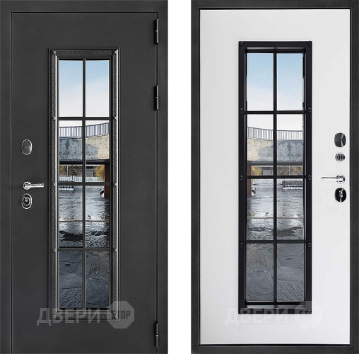 Входная металлическая Дверь Дверной Континент Тичино Серая в Подольск
