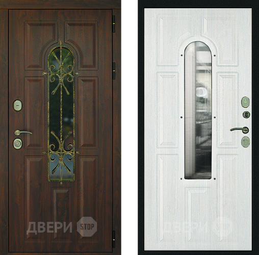 Входная металлическая Дверь Дверной Континент Лион Альберо Браш в Подольск