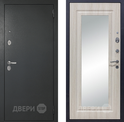 Входная металлическая Дверь Сударь 510 Зеркало Титан в Подольск