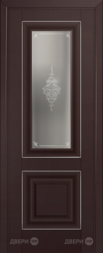 Межкомнатная дверь ProfilDoors 28U темно-коричневый (матовое, кристалл с узором) в Подольск