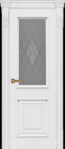 Межкомнатная дверь Диана ПО белая эмаль (мателюкс с фрезеровкой) в Подольск