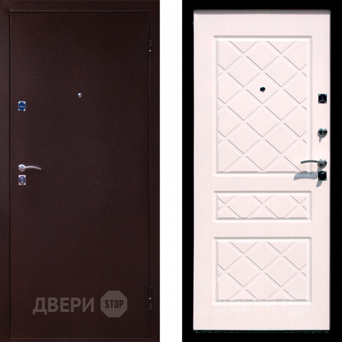 Входная металлическая Дверь СТОП ЭКО Беленый дуб в Подольск