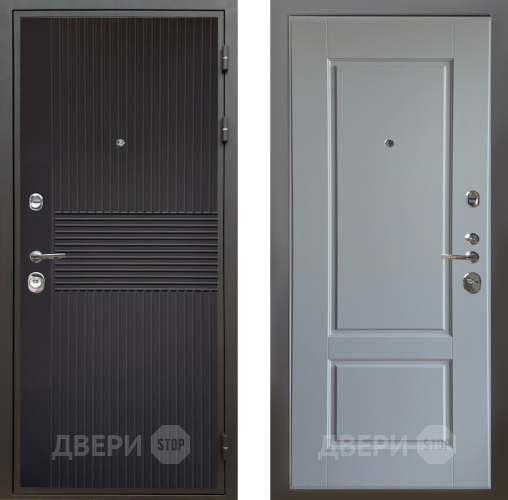 Входная металлическая Дверь Шелтер (SHELTER) Комфорт Черная шагрень 6 Силк Маус в Подольск