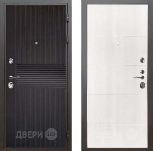 Входная металлическая Дверь Шелтер (SHELTER) Комфорт Черная шагрень 7 Дуб филадельфия крем в Подольск