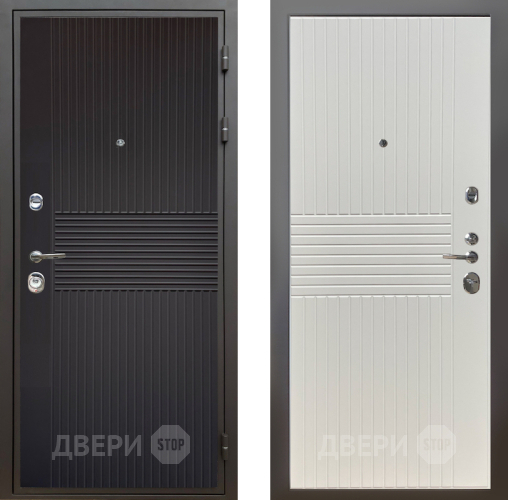 Входная металлическая Дверь Шелтер (SHELTER) Комфорт Черная шагрень 10 Силк Сноу в Подольск
