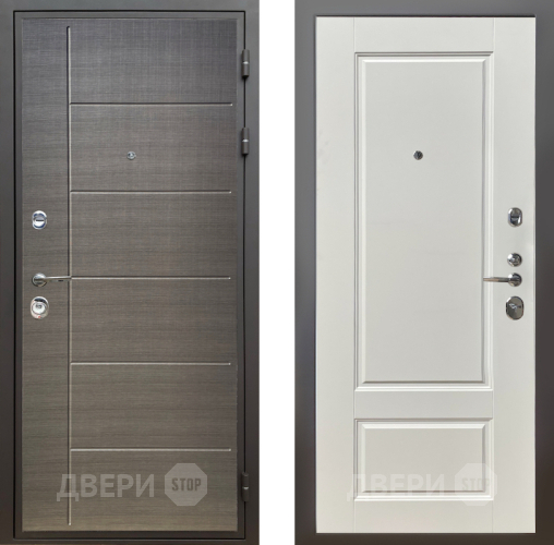 Входная металлическая Дверь Шелтер (SHELTER) Комфорт Лен сильвер 5 Силк тирамиссу в Подольск