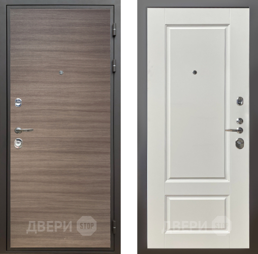 Входная металлическая Дверь Шелтер (SHELTER) Комфорт Дуб тоскано поперечный 5 Силк тирамиссу в Подольск
