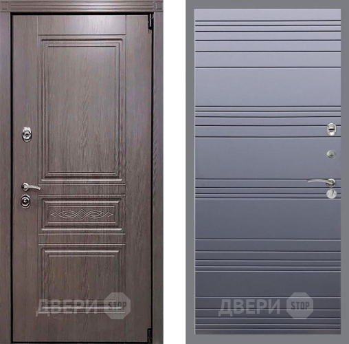 Входная металлическая Дверь Рекс (REX) Пренмиум-S Line Силк титан в Подольск