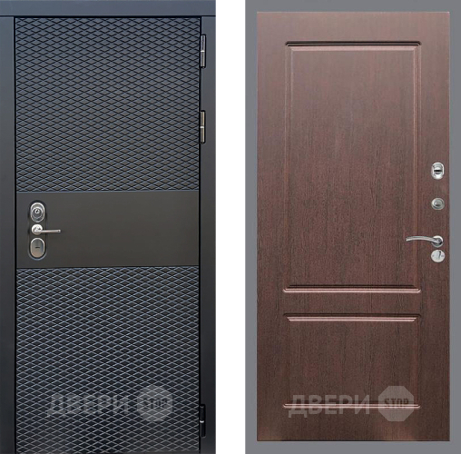 Входная металлическая Дверь Стоп БЛЭК CISA ФЛ-117 Орех премиум в Подольск