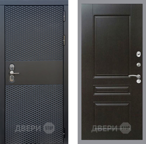 Входная металлическая Дверь Стоп БЛЭК CISA ФЛ-243 Венге в Подольск