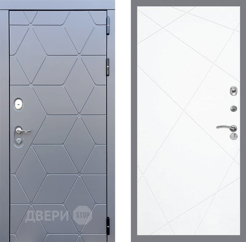 Входная металлическая Дверь Стоп КОСМО ФЛ-291 Силк Сноу в Подольск