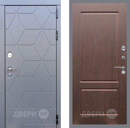 Входная металлическая Дверь Стоп КОСМО ФЛ-117 Орех премиум в Подольск
