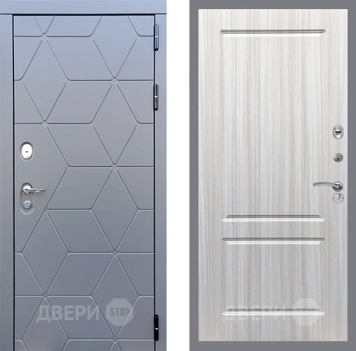 Входная металлическая Дверь Стоп КОСМО ФЛ-117 Сандал белый в Подольск