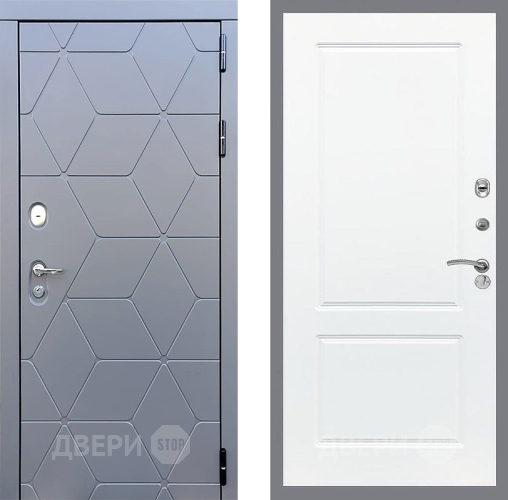 Входная металлическая Дверь Стоп КОСМО ФЛ-117 Силк Сноу в Подольск