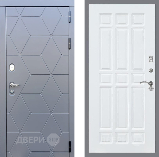Входная металлическая Дверь Стоп КОСМО ФЛ-33 Силк Сноу в Подольск