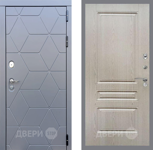 Входная металлическая Дверь Стоп КОСМО ФЛ-243 Беленый дуб в Подольск