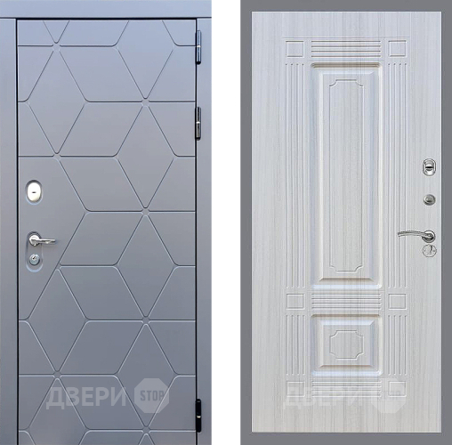 Входная металлическая Дверь Стоп КОСМО ФЛ-2 Сандал белый в Подольск