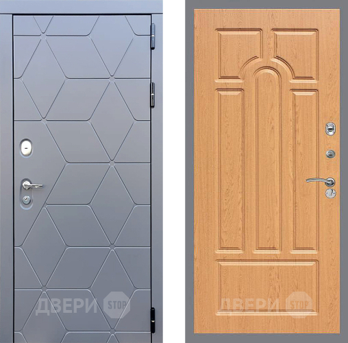 Входная металлическая Дверь Стоп КОСМО ФЛ-58 Дуб в Подольск