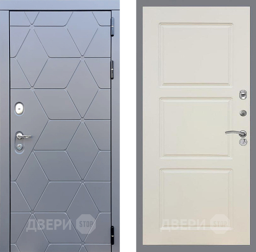 Входная металлическая Дверь Стоп КОСМО ФЛ-3 Шампань в Подольск