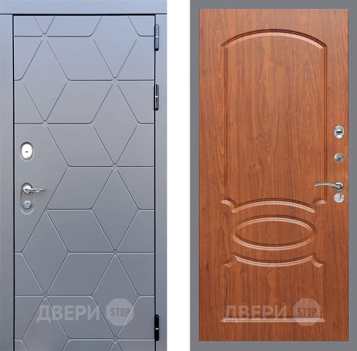 Входная металлическая Дверь Стоп КОСМО ФЛ-128 Береза мореная в Подольск